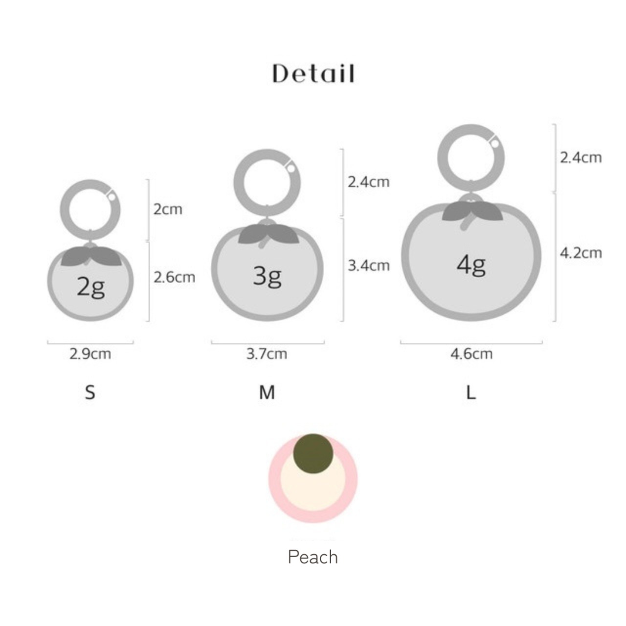 【予約】[ Snugroo ] Name Tag｜Peach（季節限定） - 5