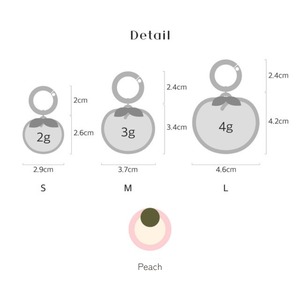【予約】[ Snugroo ] Name Tag｜Peach（季節限定）