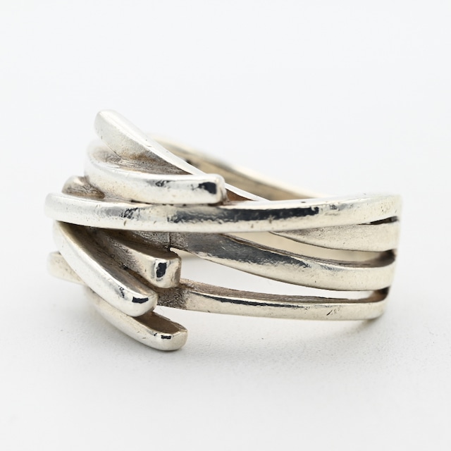 Sophisticated Design Wide Tapered Ring #15.5 / Denmark