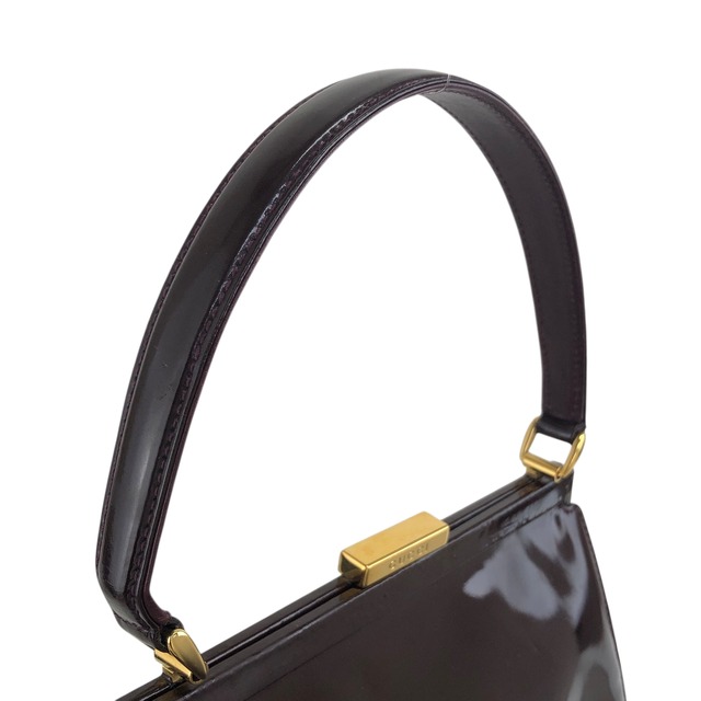 GUCCI グッチ ハンドバッグ ブラウン レザー がま口 vintage ヴィンテージ オールド ew3gk