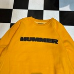 STEVE&BARRYS REVERSE WEAVE HUMMER スウェット 黄色 ハマー アメ車