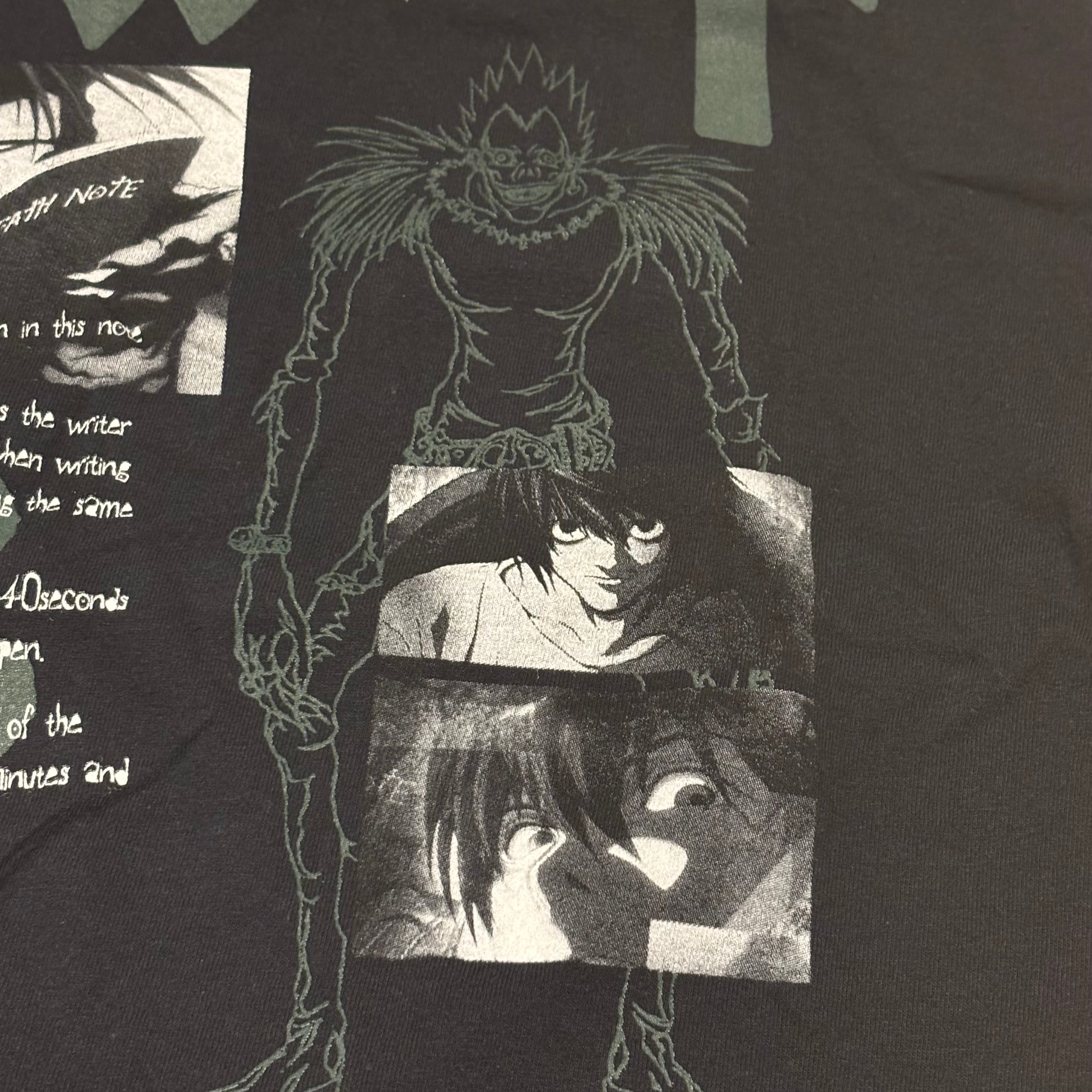 た*中様 00s DEATH NOTE デスノート Tシャツ アニメ 映画 00s DEATH NOTE tシャツ デスノート ANIME TEE アニメ リューク 死神