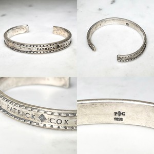 PATRICK COX silver cuff bangle