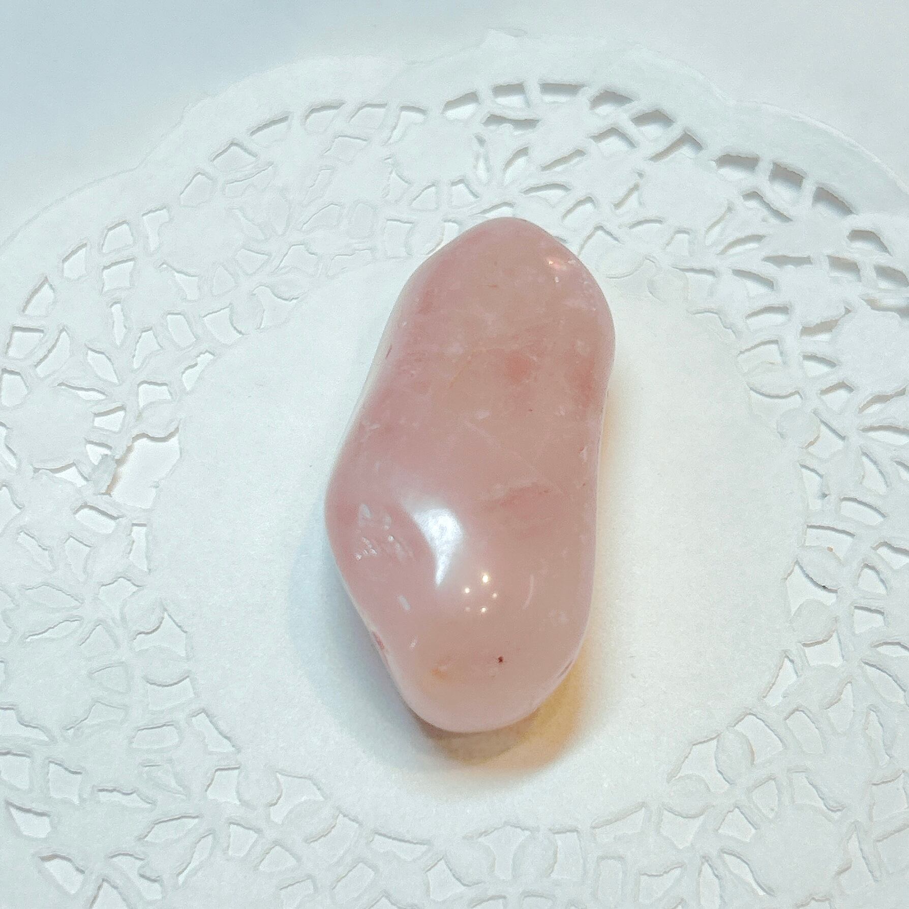 18026】ローズクォーツ タンブル マダガスカル Rose quartz 天然石