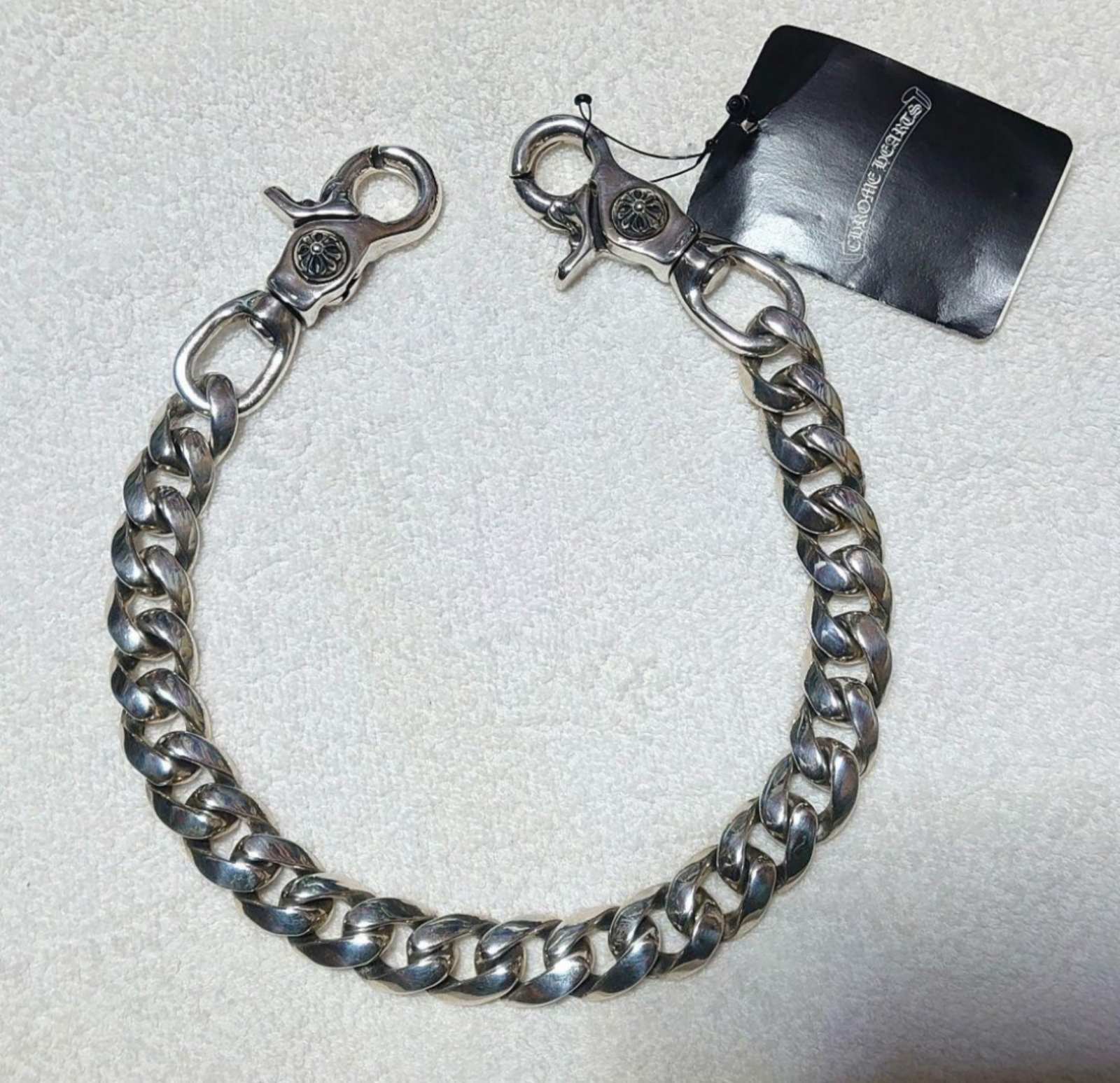 CHROME HEARTS クロムハーツ クラシック ショート ウォレットチェーン 2クリップ