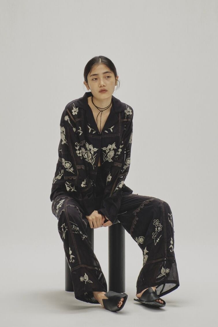 TODAYFUL Embroidery Patchwork Trousers エンブロイダリーパッチ  