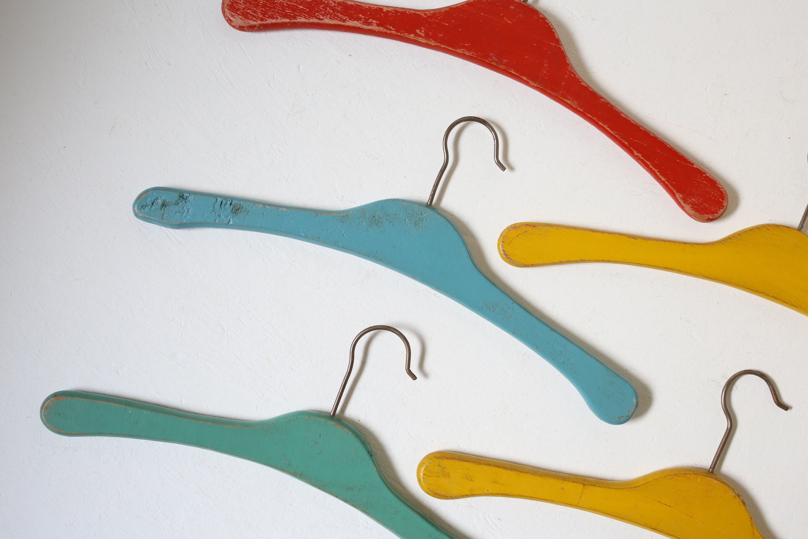 フランス アンティーク ヴィンテージ 木製 子供用ハンガー N