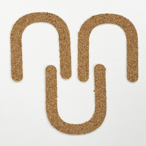切り文字　A&Cペーパー　コルク　粘着付　アルファベット「U」