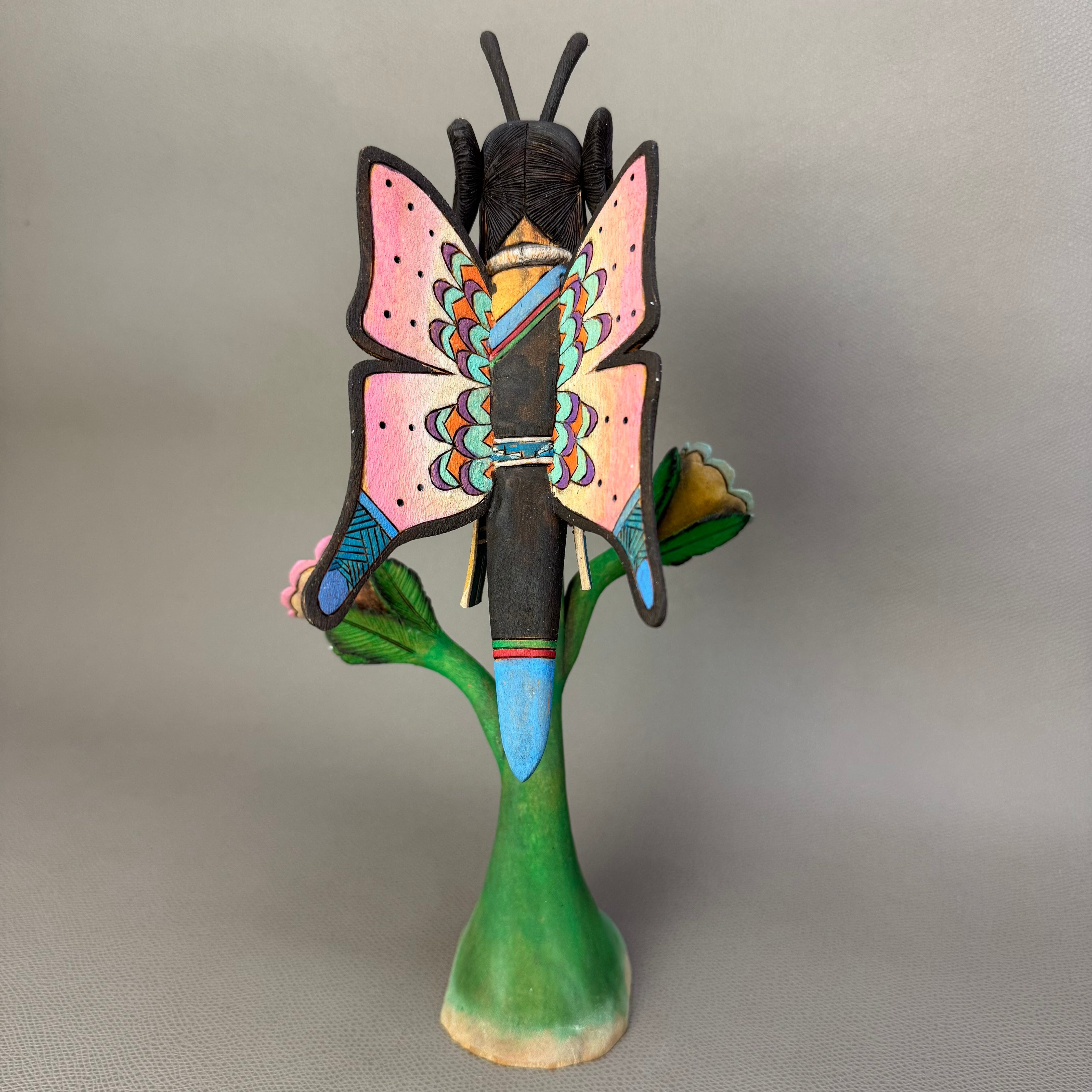 HOPI族（ホピ）Norman Cuch作 バタフライメイデン カチーナドール