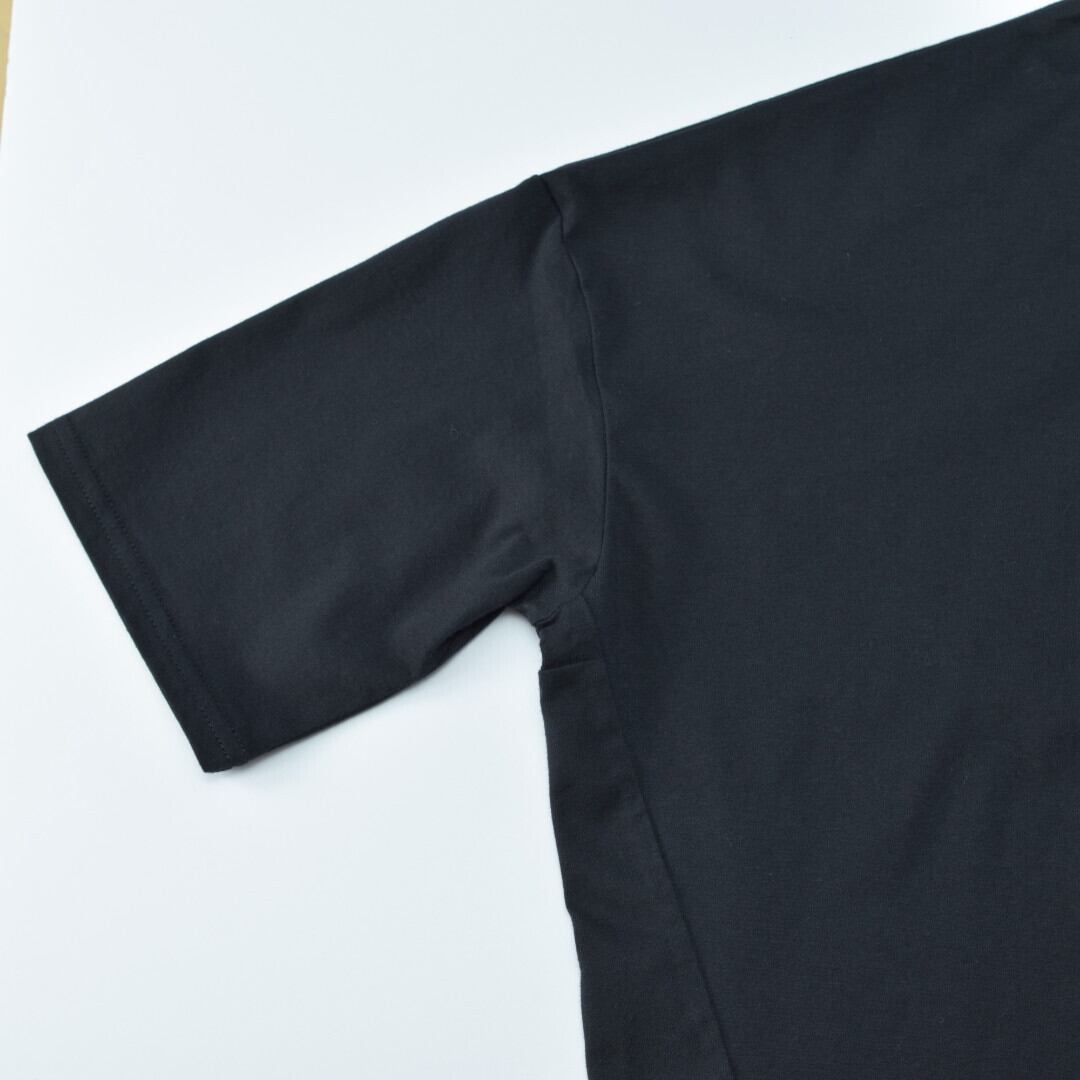 LinenYa リネンや 7分袖Tシャツ・ブラック