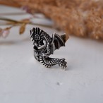 Dragon guardian オランダ製 銀の指輪 (roos-9)