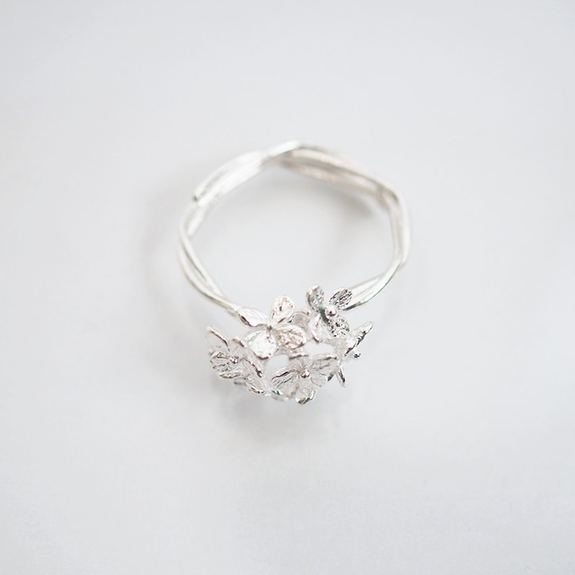紫陽花のリング(silver)