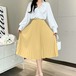 2024年春夏新作 スカート レディーススカート プリーツスカート ボトムス 着回し ハイウエスト
