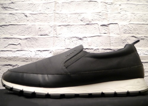 美品◆PRADA プラダ TRAINER SLIP-ON トレーナー テスート ナイロン スリッポン スニーカー 黒x白 6.5◆ ヘビロテ間違いなしの定番モデル♪