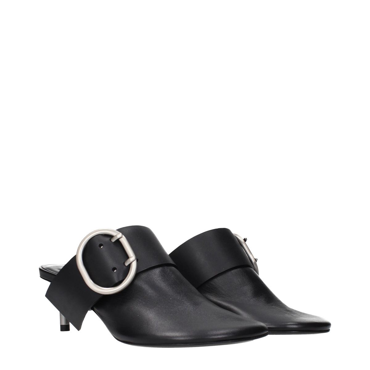 【新品】JIL SANDER ジルサンダー レディース サンダル レザー ブラック WP0170P8175001