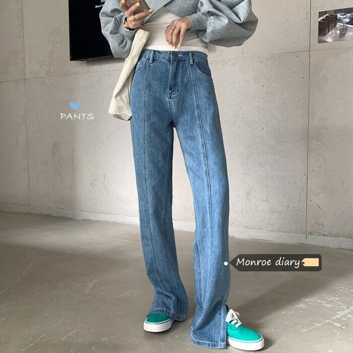 ウェストジーンズ スプリングルーズパンツ ワイドレッグ 春物 ワイドパンツ モンロー36552079930