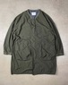 UNFRM OUTDOOR STANDARD「RIPPLE FINISH NYLON TAFFETA NO COLLAR MILITARY COAT (SPRING COAT) 」