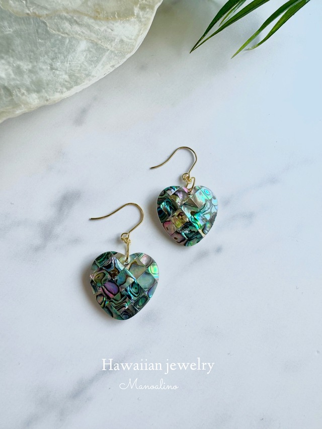 Paua shell earring(パウアシェルピアス、イヤリング)