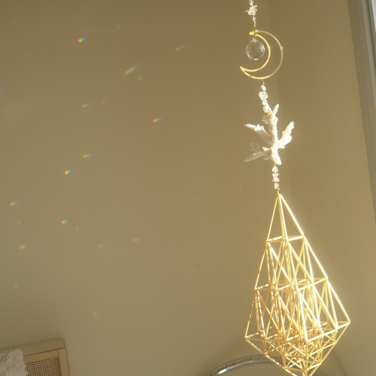 海の光のヒンメリ - L - ✧ Moon / Ocean Origin Light