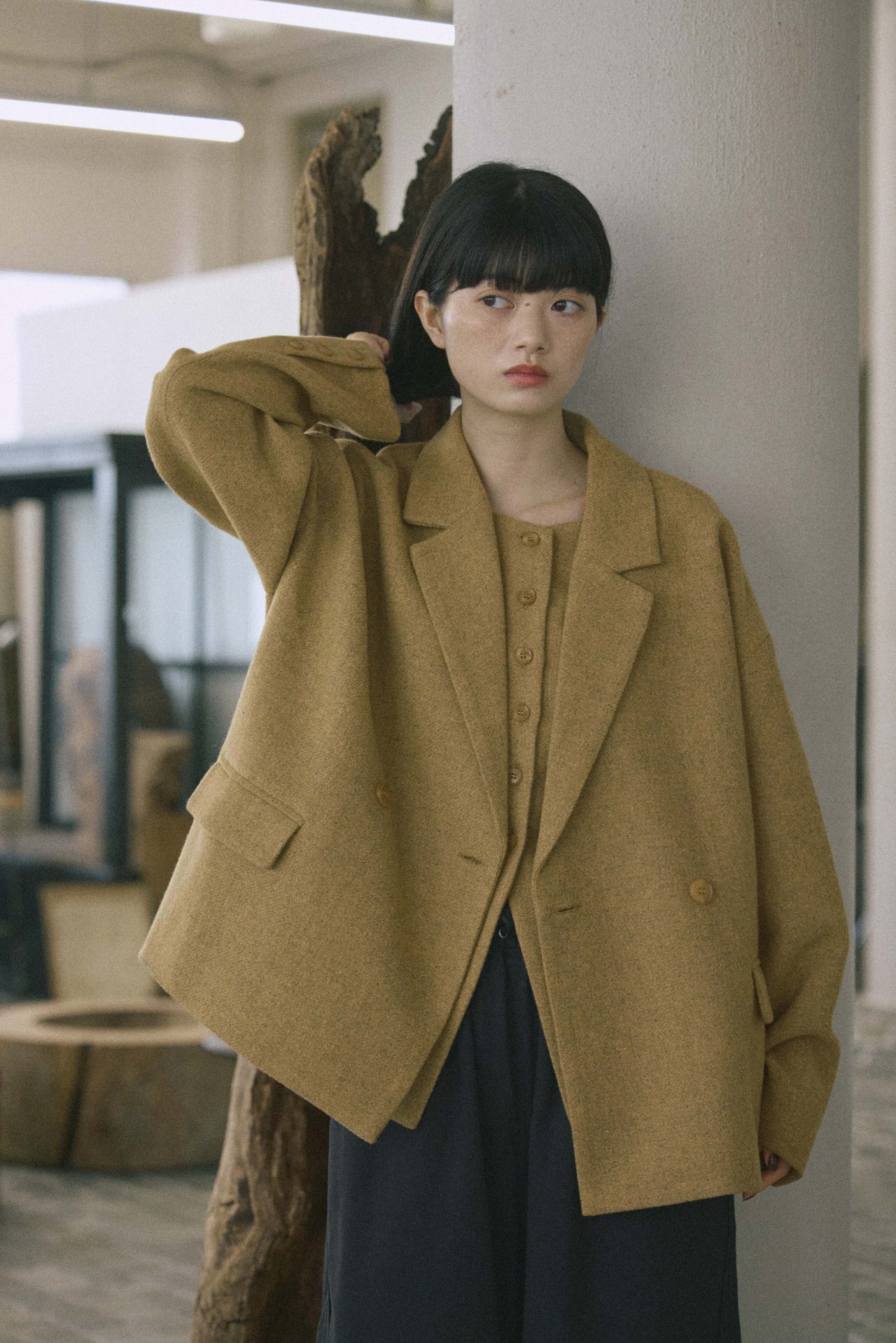DU260715 Tweed Tailored Jacket【set up可】【一部予約商品10月中旬】【残り3点】