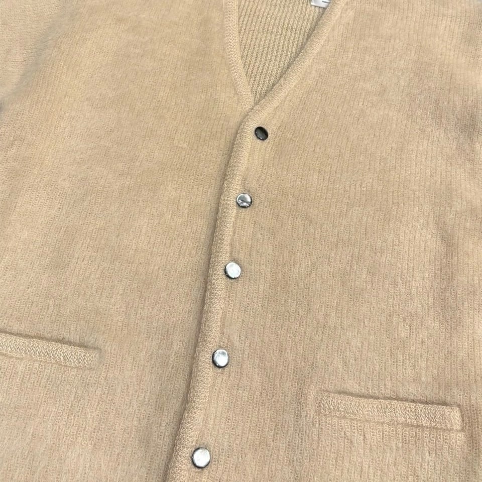 A.R.P.®︎ Shaggy Man™︎ Mohair Cardigan W/Pocket - Dark Natural