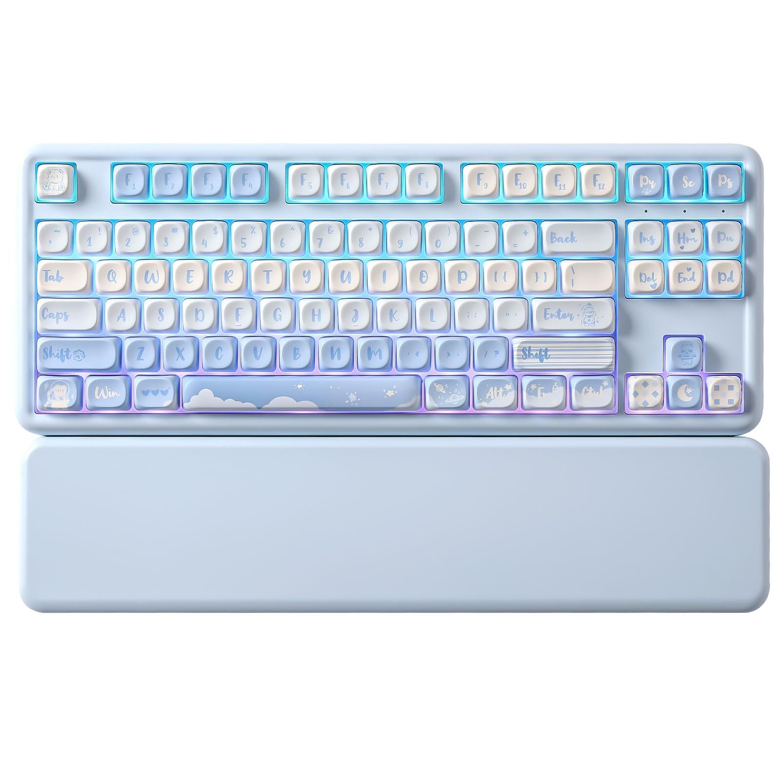 YUNZII B87 ワイヤレスメカニカルキーボード ゲーミングキーボード BT5