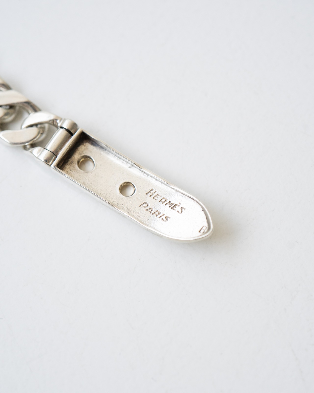 〈Hermès〉Boucle Sellier Bracelet PM Silver800 GOLD750 70's - 6