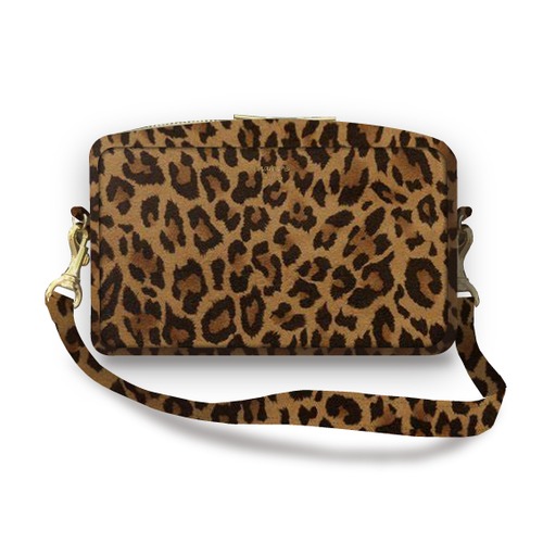 happy Inslin bag Spacious LIBERTY “leopard leather”