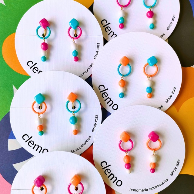 みつあみ ストロベリー【ピアス/イヤリング】