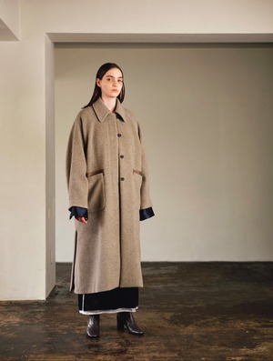 wool mosser long coat