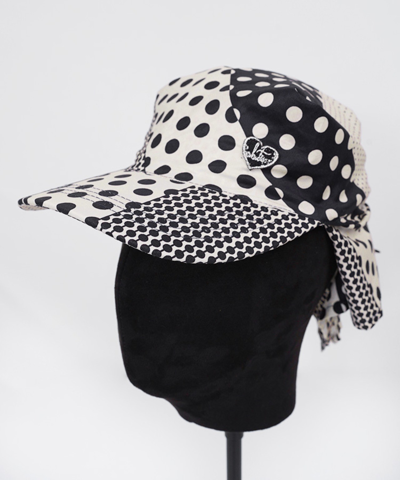 ハートロゴドットスカーフキャップ　CQ-48510