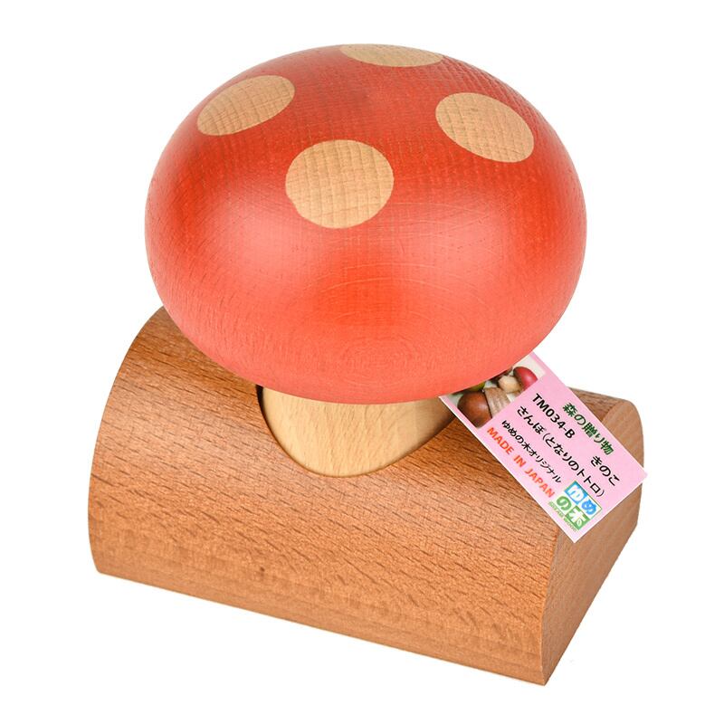 きのこ カラクリオルゴール/切り株の台付 (18弁) | オルゴールショップ