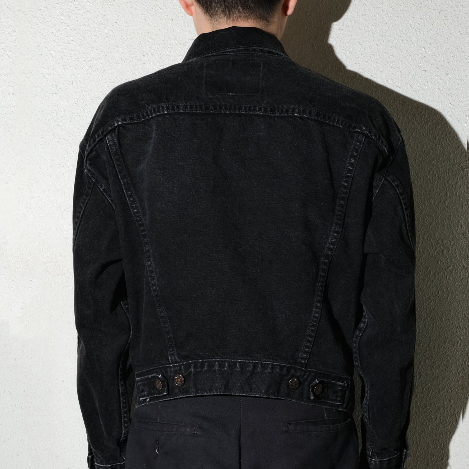 92's Levi's 57598 black denim Jacket made in USA [like M] | goodbuy