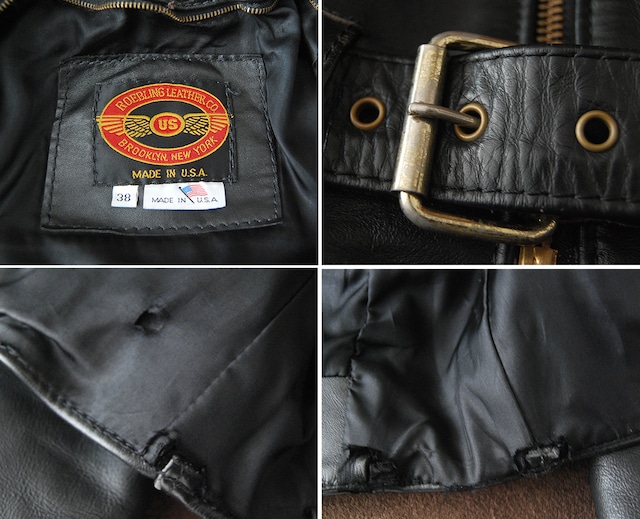 90s ROEBLING LEATHER CO. RIDERS 38