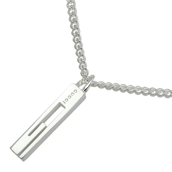 New GUCCI グッチ カットアウトGバー ネックレス 225055 J8400 8106 スターリングシルバー ペンダント アクセサリー 新品