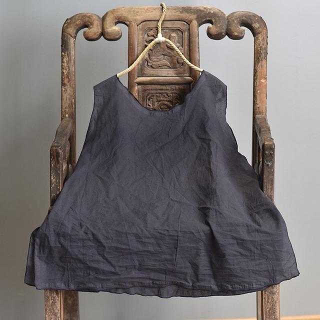 スプリングサマーソリッド カラーノースリーブシャツ コットン 大きめサイズ 春物 夏物 ソリッドカラー Yiranxuaディースワード41430678508