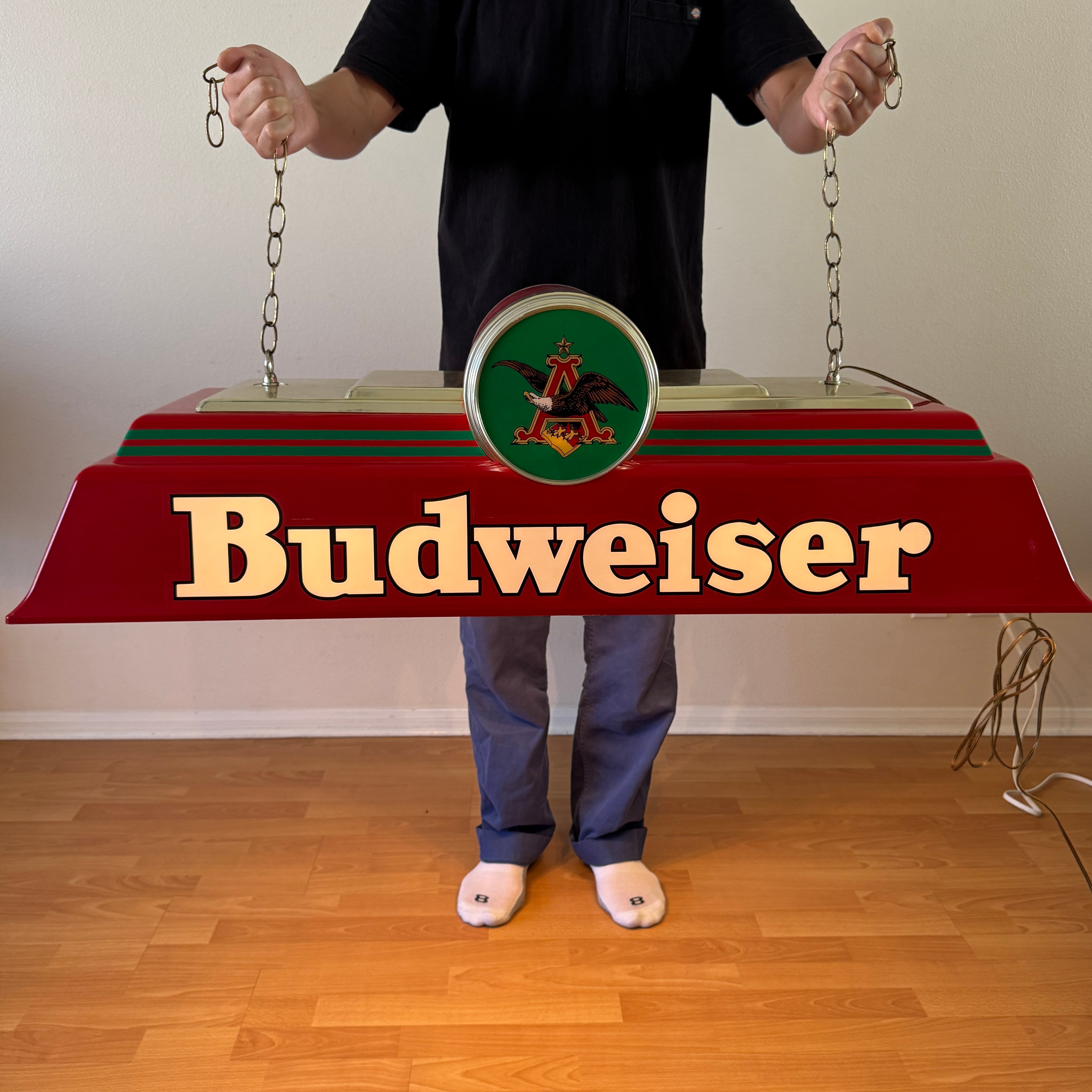 2127 【1990年代】ビンテージ プールランプ Budweiser ビール