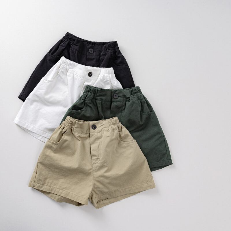 【BABY&KID】夏新作 無地ショートパンツ