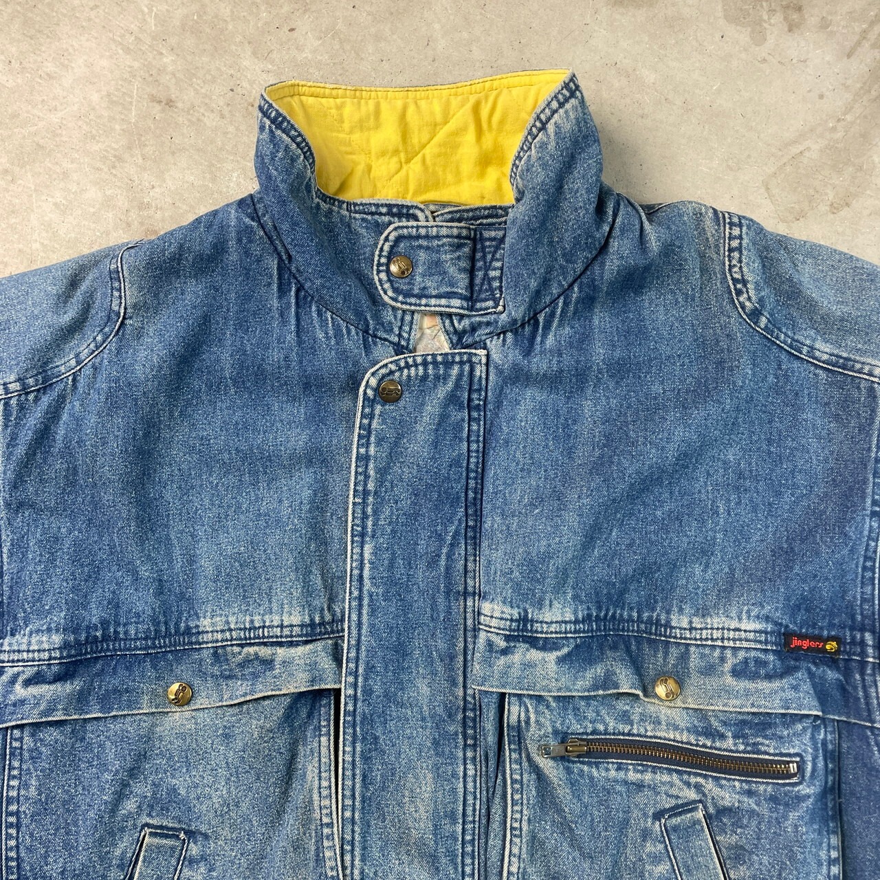 jinglers SPORTSWEAR デニムジャケット デニムブルゾン 変形 中綿入り 