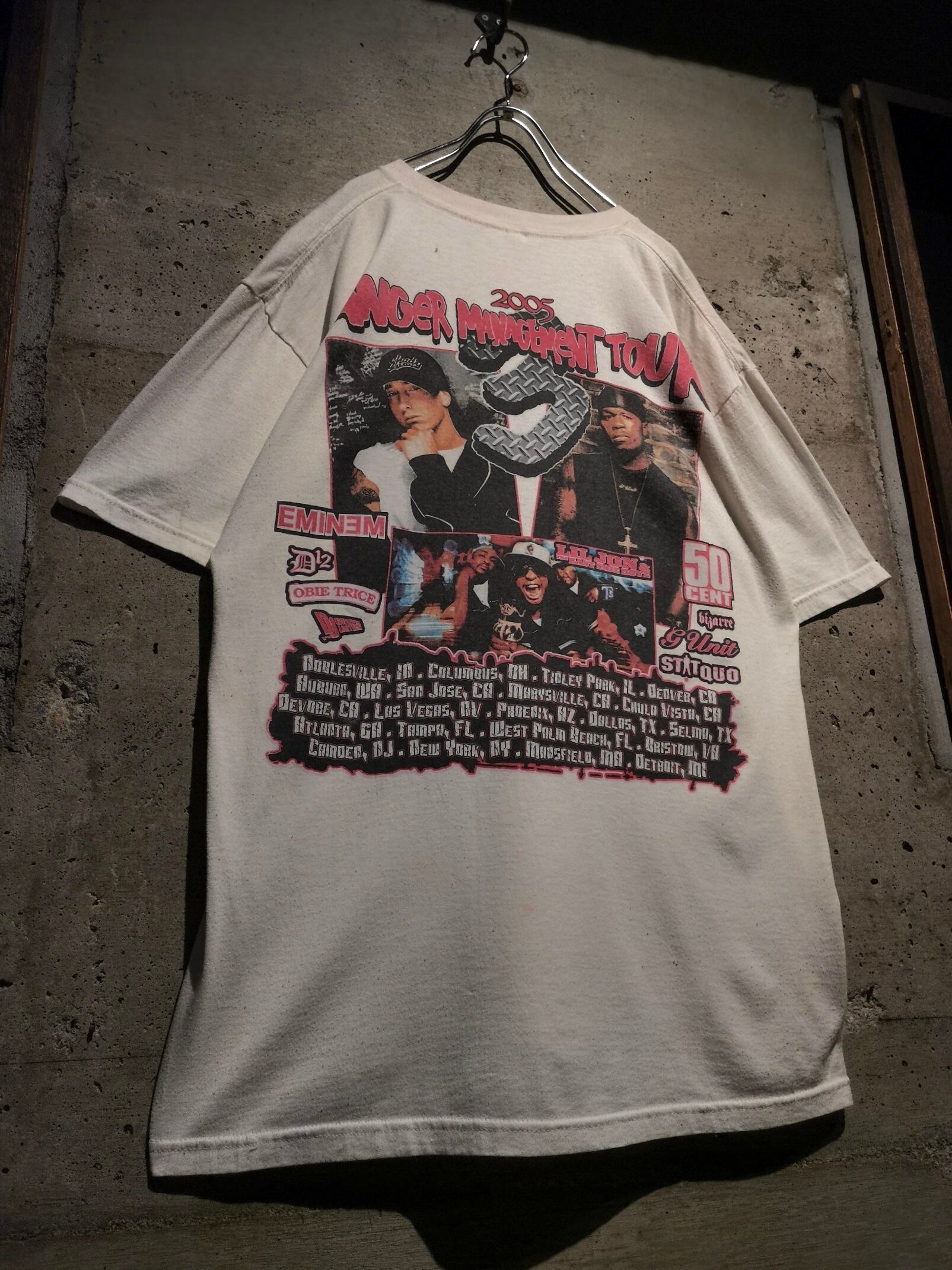古着 00s EMINEM ANGER MANAGEMENT TOUR 2003 T SHIRTS BLACK【Vintage】