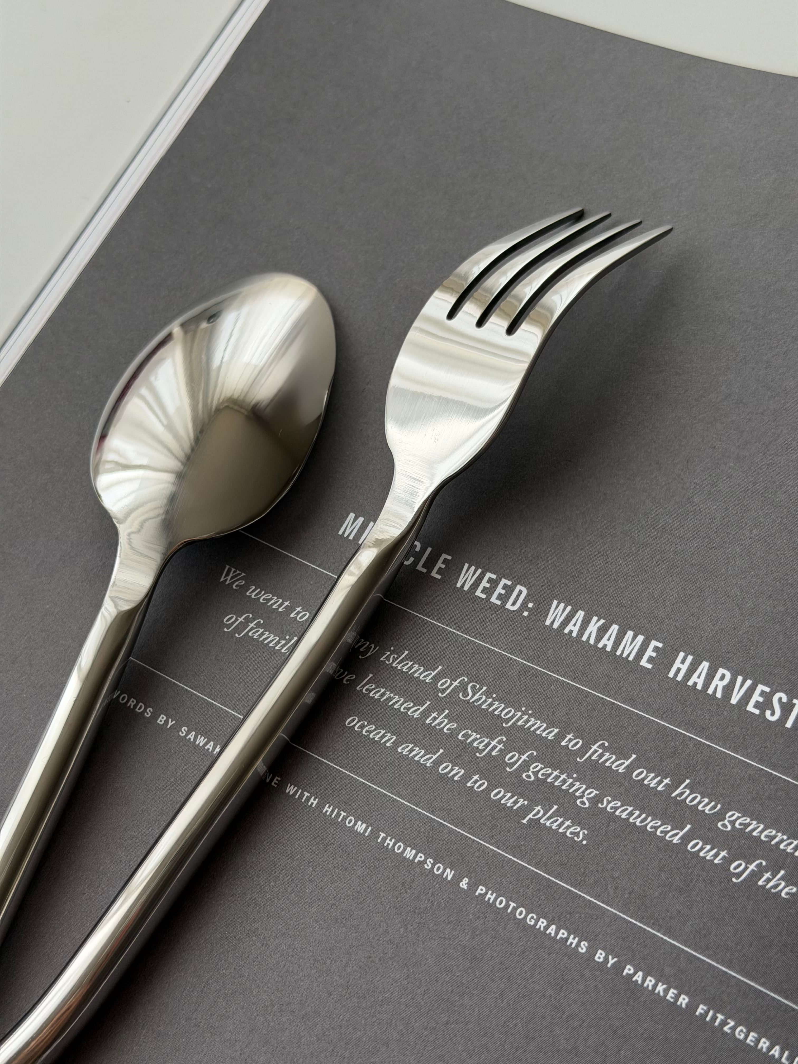 Vintage Spiral Handle Cutlery / スパイラルハンドル fork , spoon