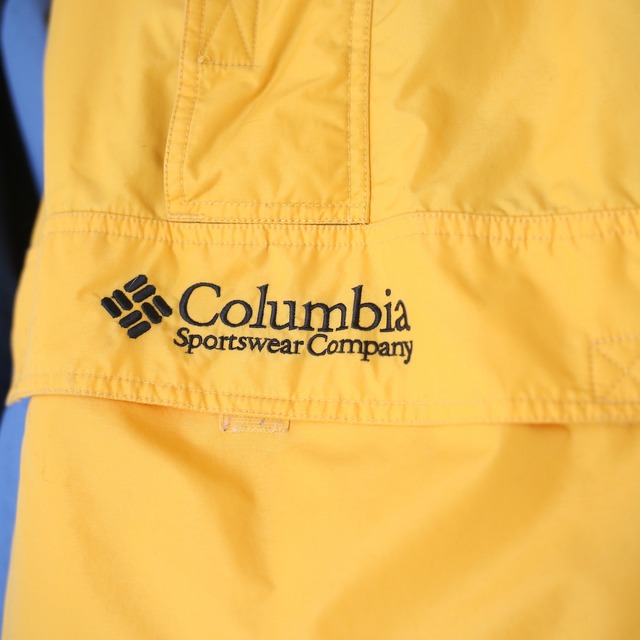 "Columbia" 3-tone good coloring loose silhouette anorak parka