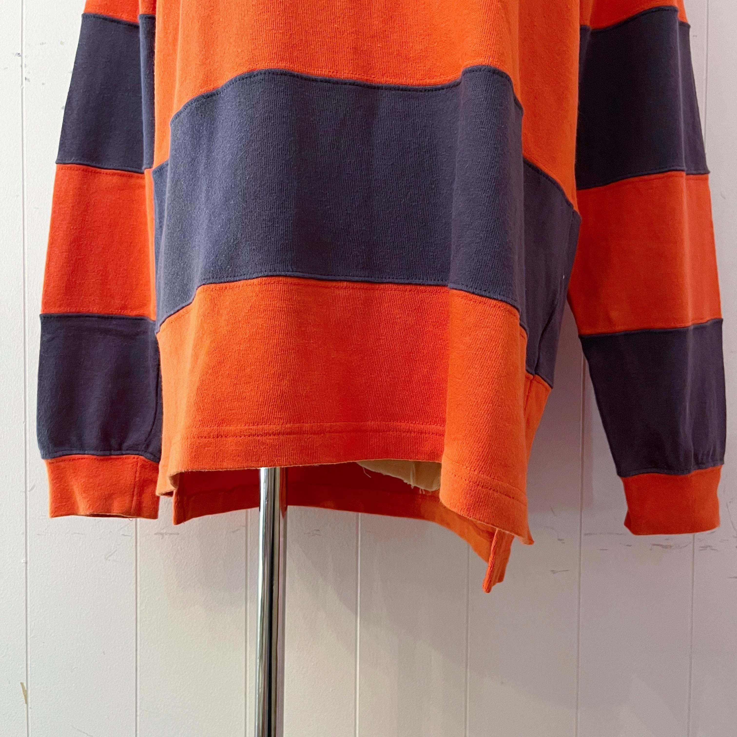 orange stripe rugger shirt