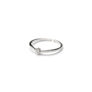 S925 MINI ZIRCONIA RING SILVER