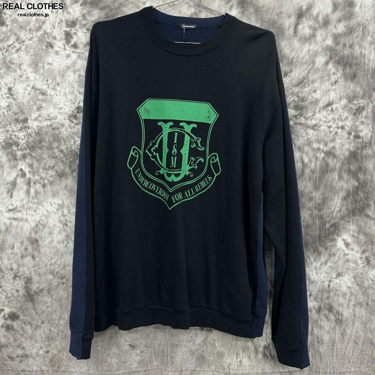 Undercoverism/アンダーカバーイズム 前後配色切替 スウェット 