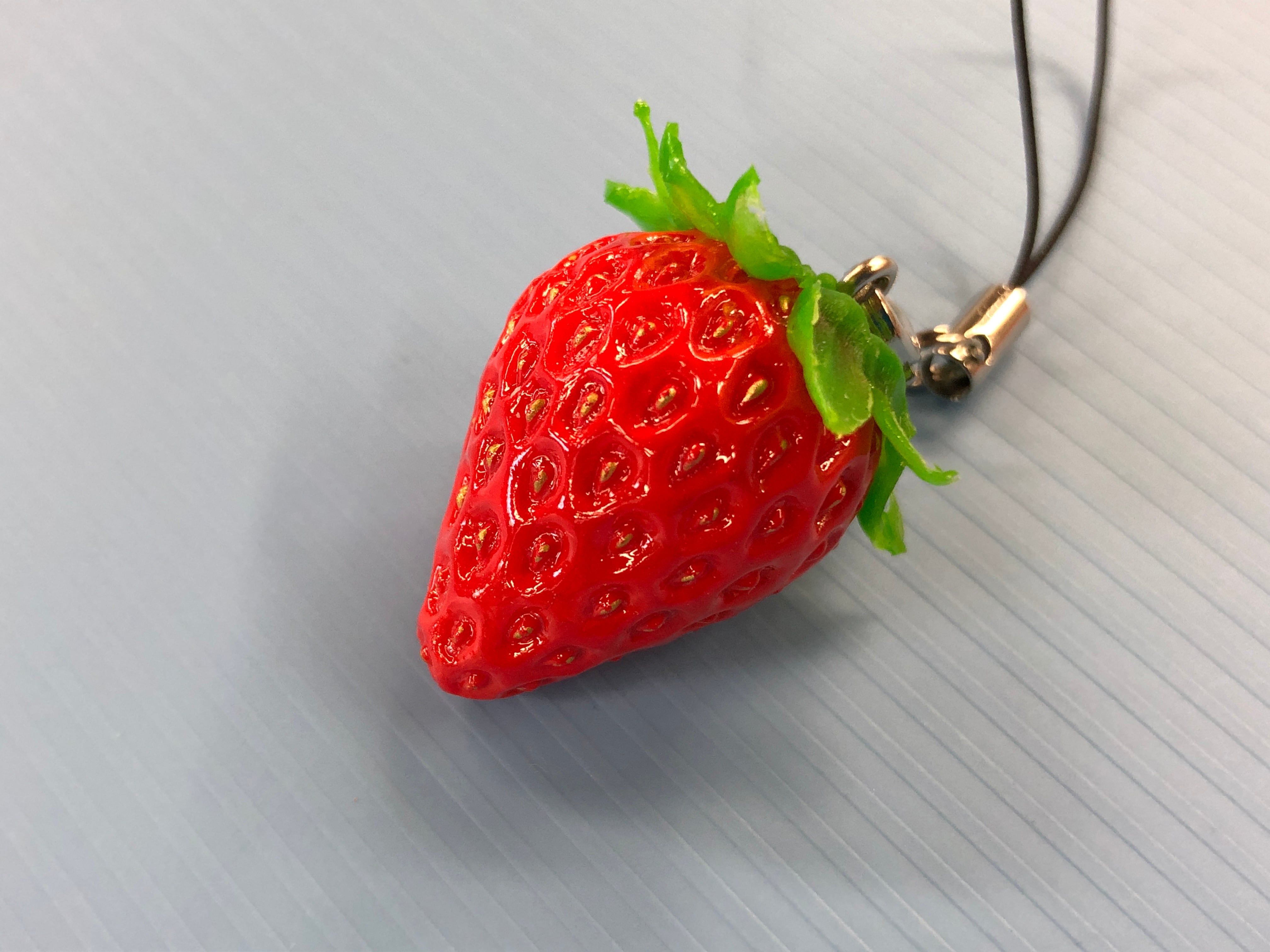食品サンプルキーホルダー いちご | 【静岡 葵サンプル】食品サンプル