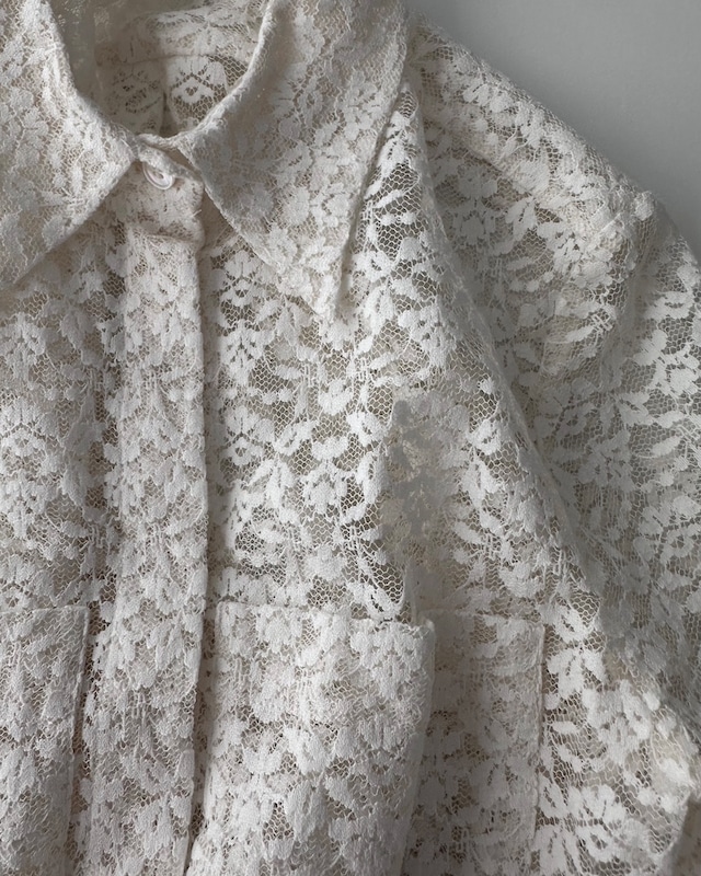 STELLA McCARTNEY　LACE CROP SHIRT