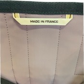 【HERMES】エルメス 中綿入り H柄ステッチ ノーカラー キルティングジャケット グレー×ピンク