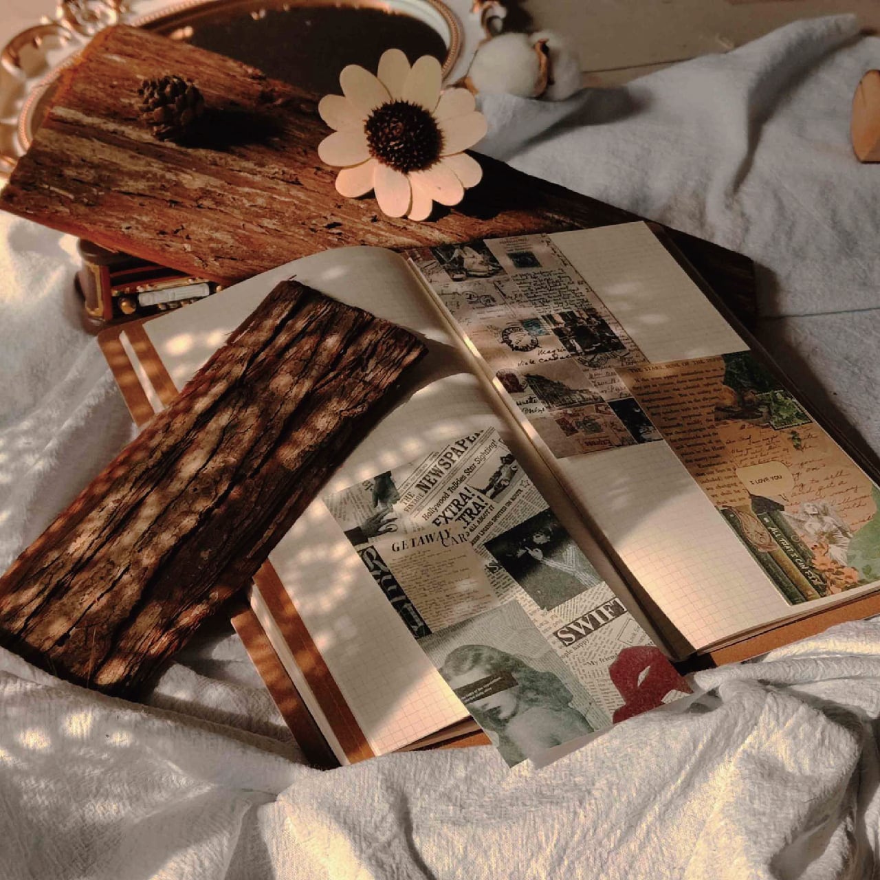 コラージュ素材 素材紙 8種 15柄 50枚 デザインペーパー カード アート