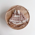 BEAR MOCHA GINGHAM｜タイプ：Hat / ツバ：Mixed brim / 耳：Neutral